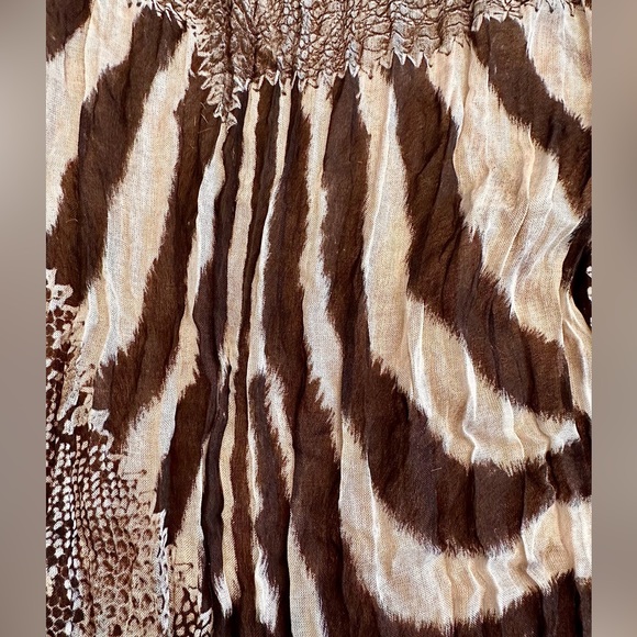 NWOT Roberto Cavalli Brown mixed animal prints scarf/head scarf - Picture 13 of 13